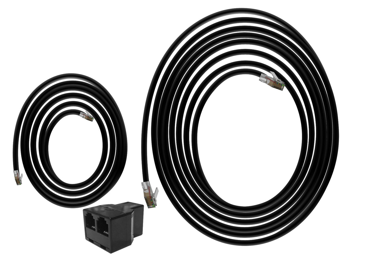 ECS - 1 - Rj12 Extension Cable Set: 1x 16' RJ12 Cable- Spliter - HIGHGRADE.CH - Product Type TrolMaster