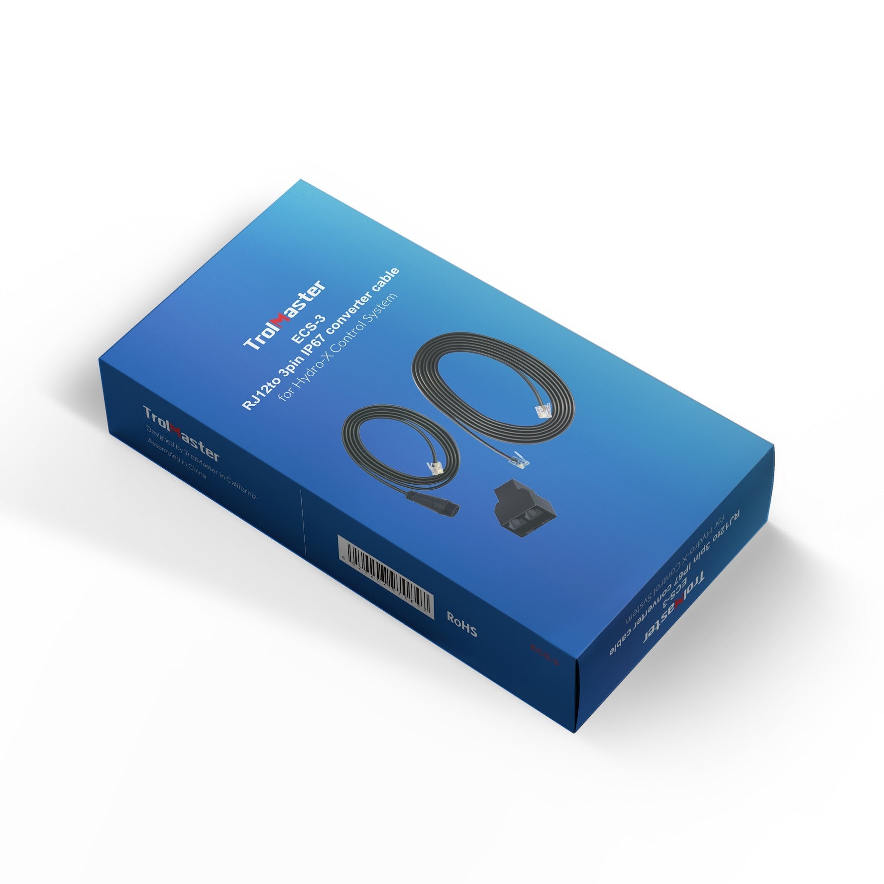 ECS - 3 - 1 x 16 ft RJ12 Cable 1 x 4 ft RJ12 to 3.5 Jack Cable 1xT Splitter 1x3.5mm Female Connecter -Product Type TrolMaster