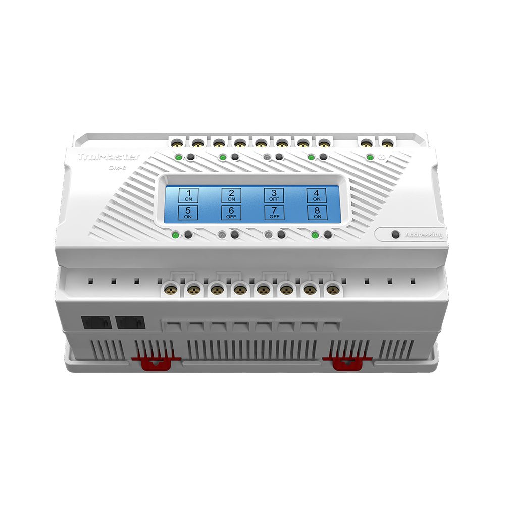 OM-8 Dry Contact Board for HCS-2/NFS-2, 8 individual electrical contacts, each contact up to 12 Amps-Product Type TrolMaster