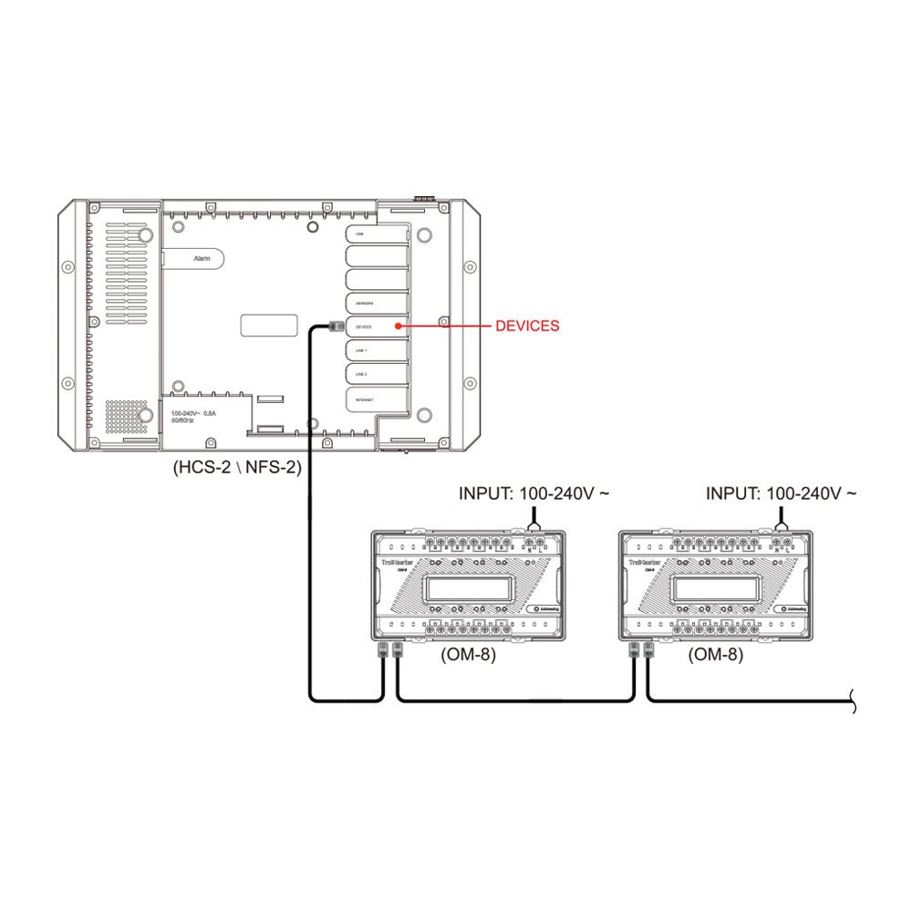 OM-8 Dry Contact Board for HCS-2/NFS-2, 8 individual electrical contacts, each contact up to 12 Amps-Product Type TrolMaster
